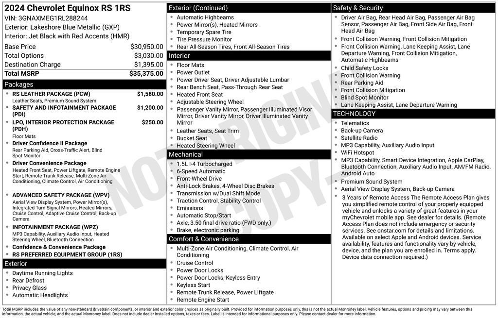 2024 Chevrolet Equinox RS