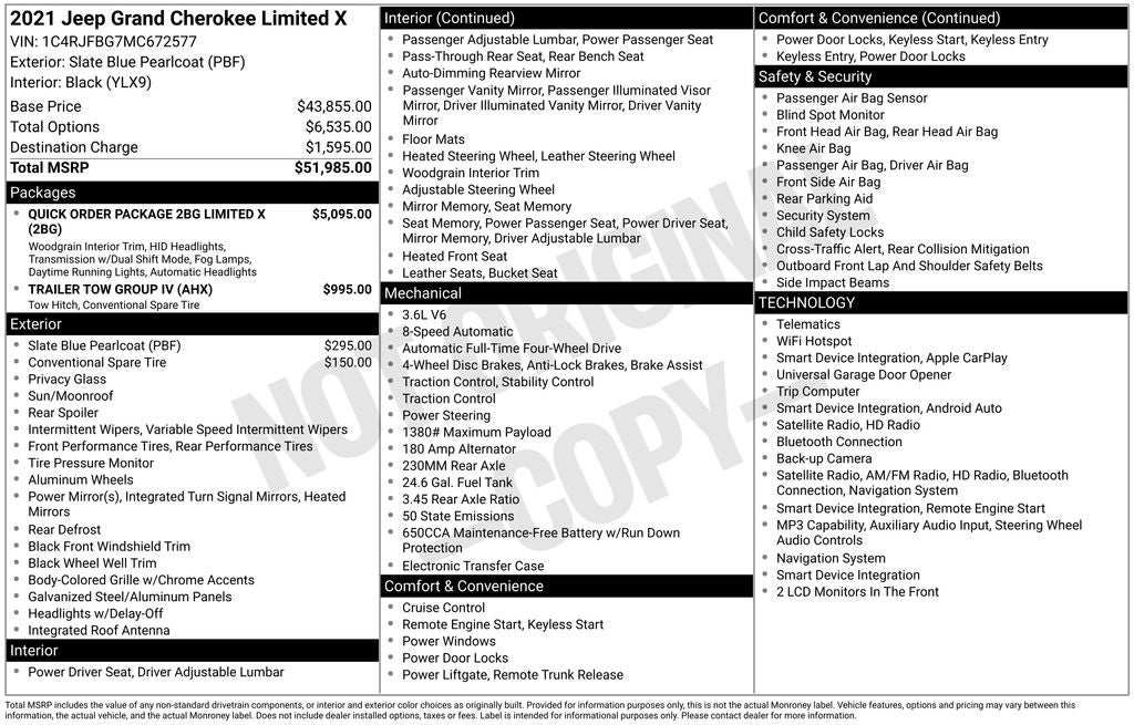 2021 Jeep Grand Cherokee Limited X 4x4