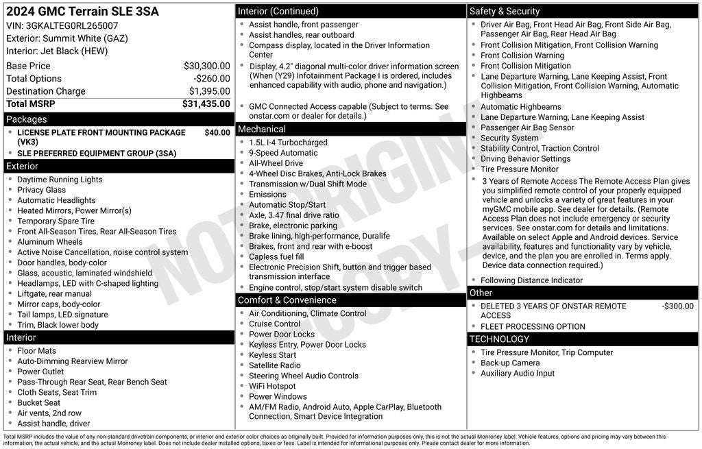 2024 GMC Terrain AWD SLE