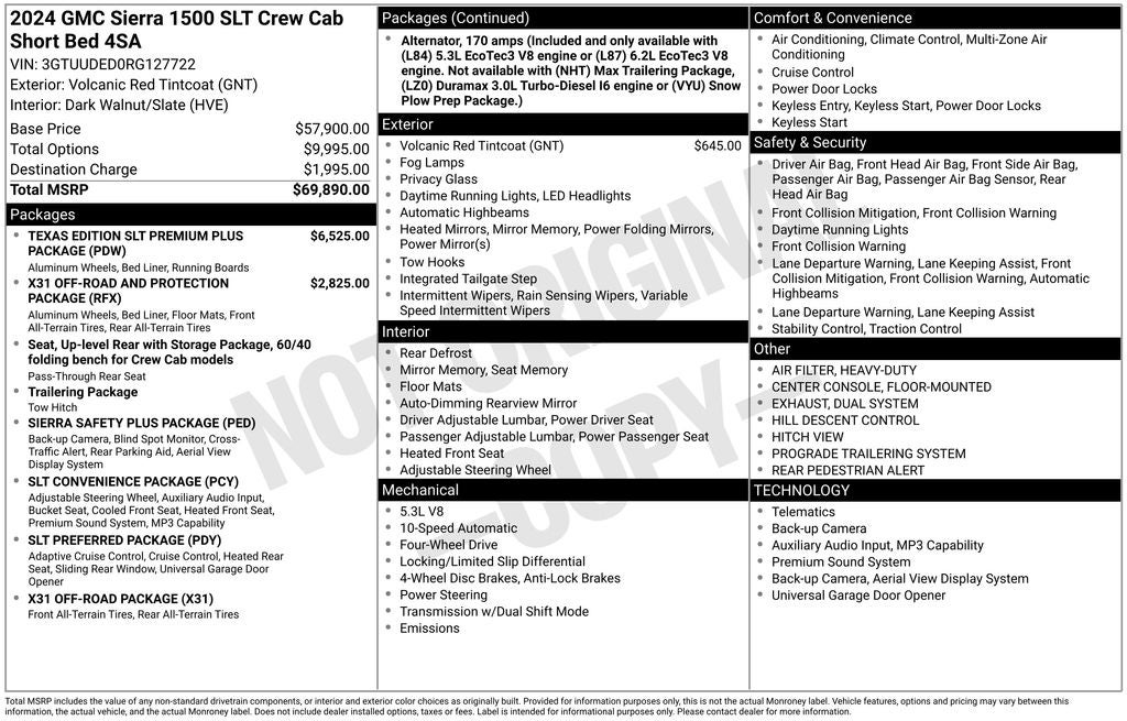 2024 GMC Sierra 1500 4WD Crew Cab Short Box SLT