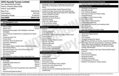2025 Hyundai Tucson Limited