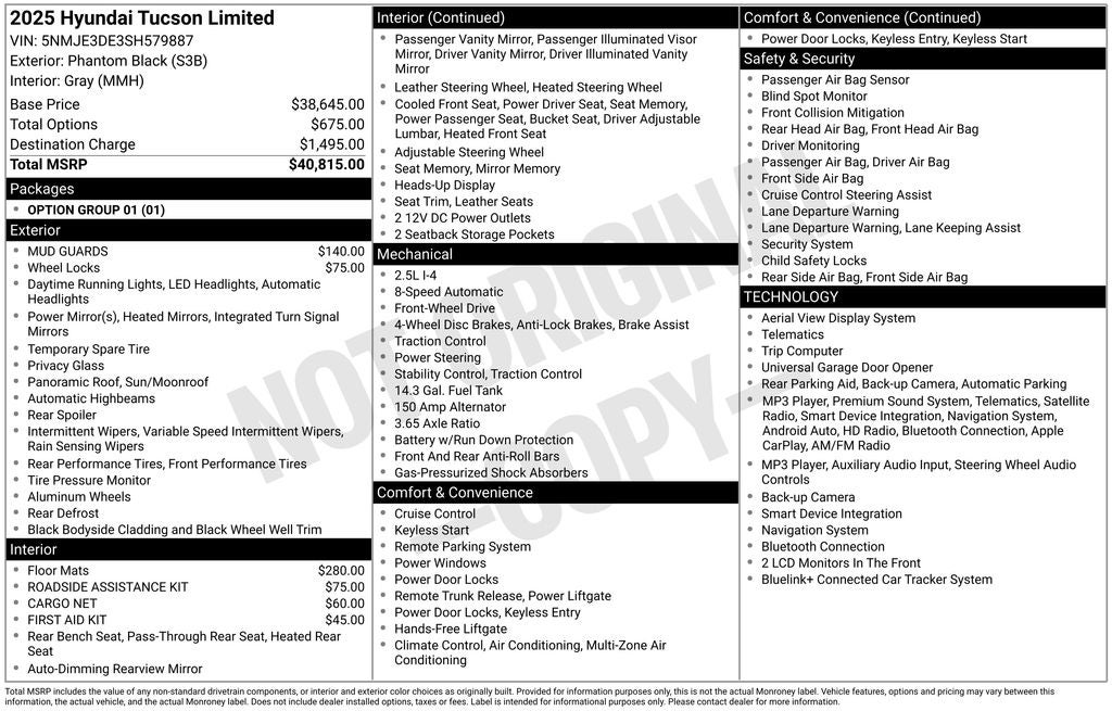 2025 Hyundai Tucson Limited