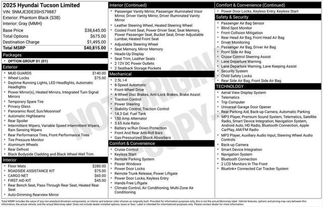 2025 Hyundai Tucson Limited