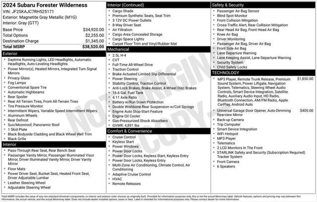 2024 Subaru Forester Wilderness