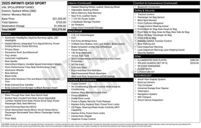 2025 INFINITI QX50 Sport AWD