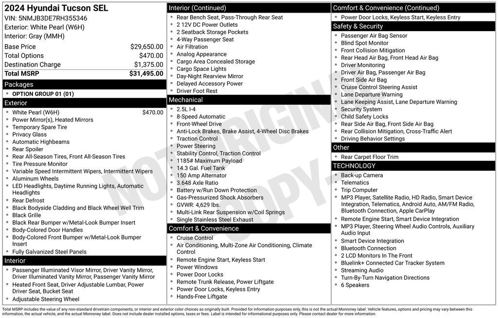2024 Hyundai Tucson SEL
