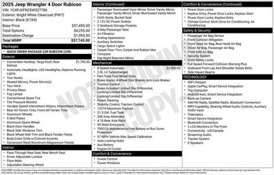2025 Jeep Wrangler 4-Door Rubicon 4x4