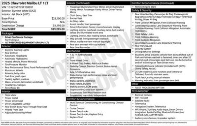 2025 Chevrolet Malibu FWD 1LT