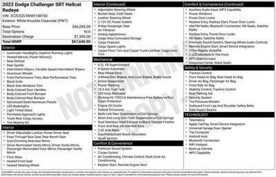 2022 Dodge Challenger SRT Hellcat Redeye
