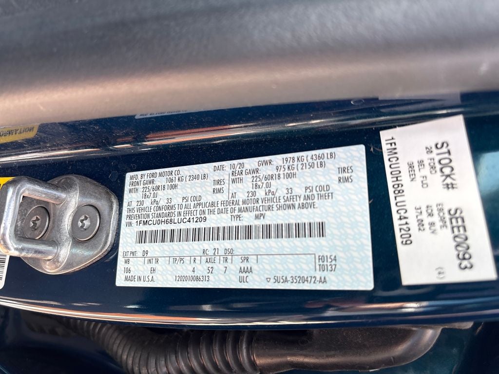 2020 Ford Escape SEL