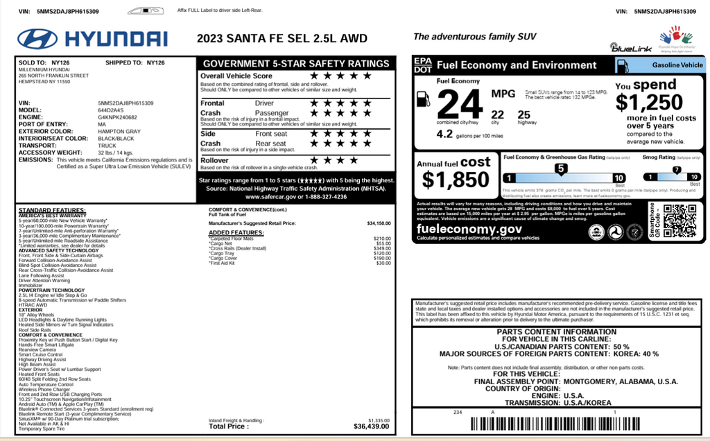 2023 Hyundai Santa Fe SEL