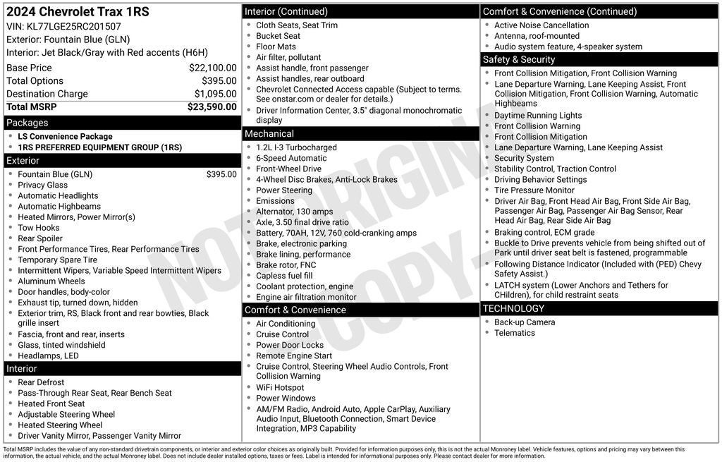 2024 Chevrolet Trax 1RS