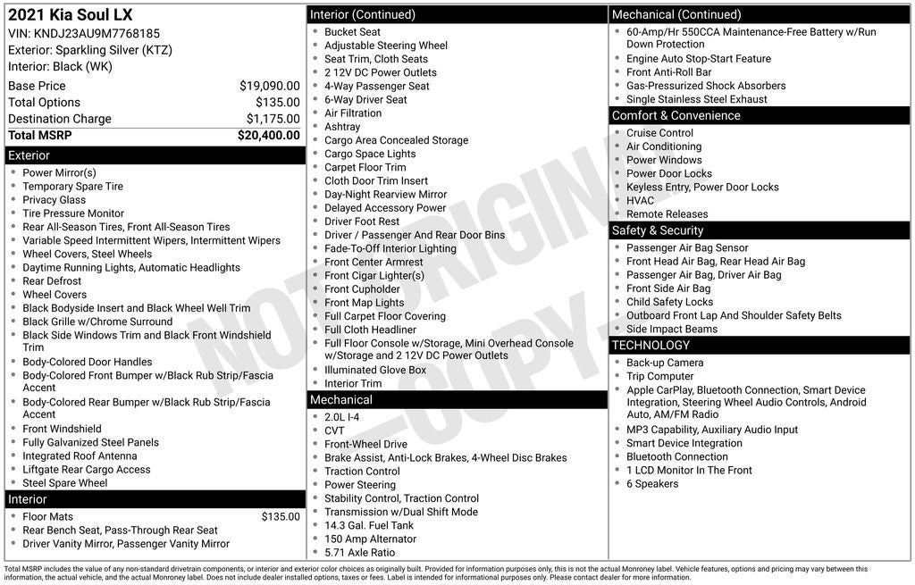 2021 Kia Soul LX