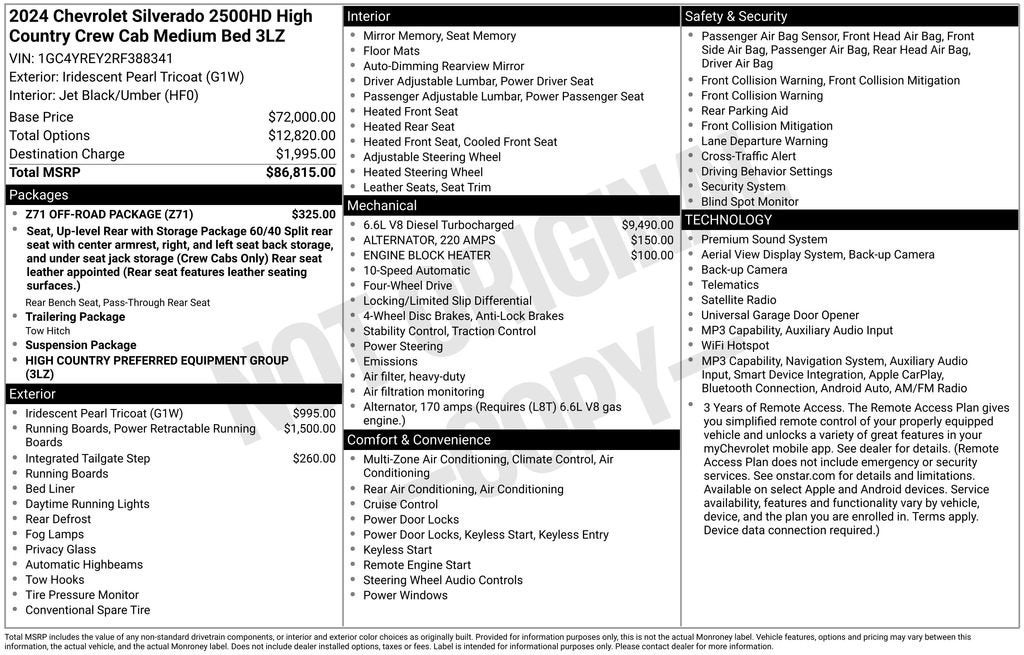 2024 Chevrolet Silverado 2500 HD High Country