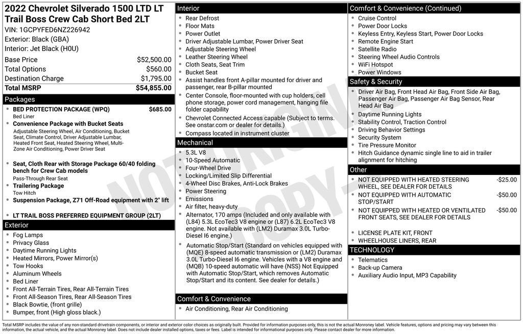 2022 Chevrolet Silverado 1500 LTD LT Trail Boss