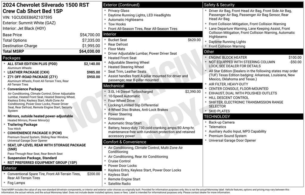 2024 Chevrolet Silverado 1500 RST