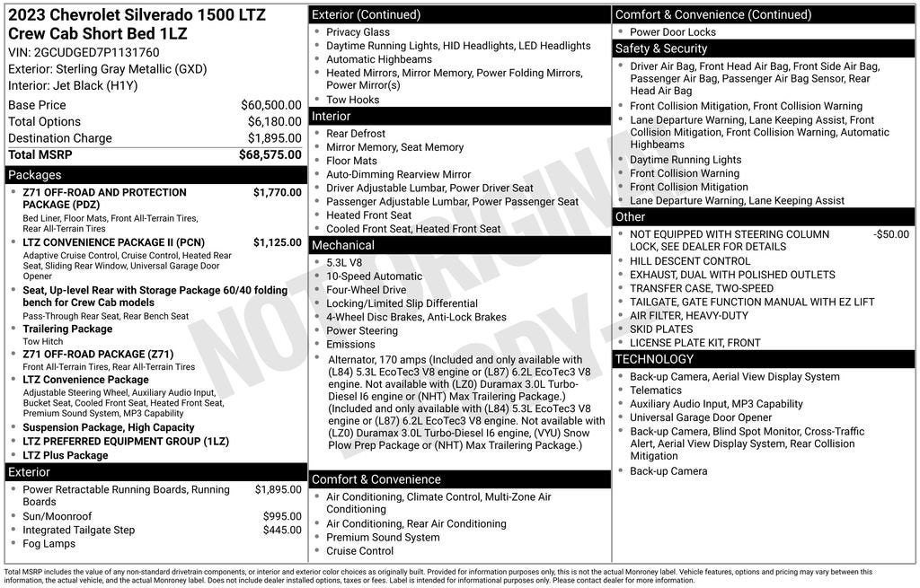 2023 Chevrolet Silverado 1500 LTZ