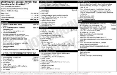 2022 Chevrolet Silverado 1500 LT Trail Boss