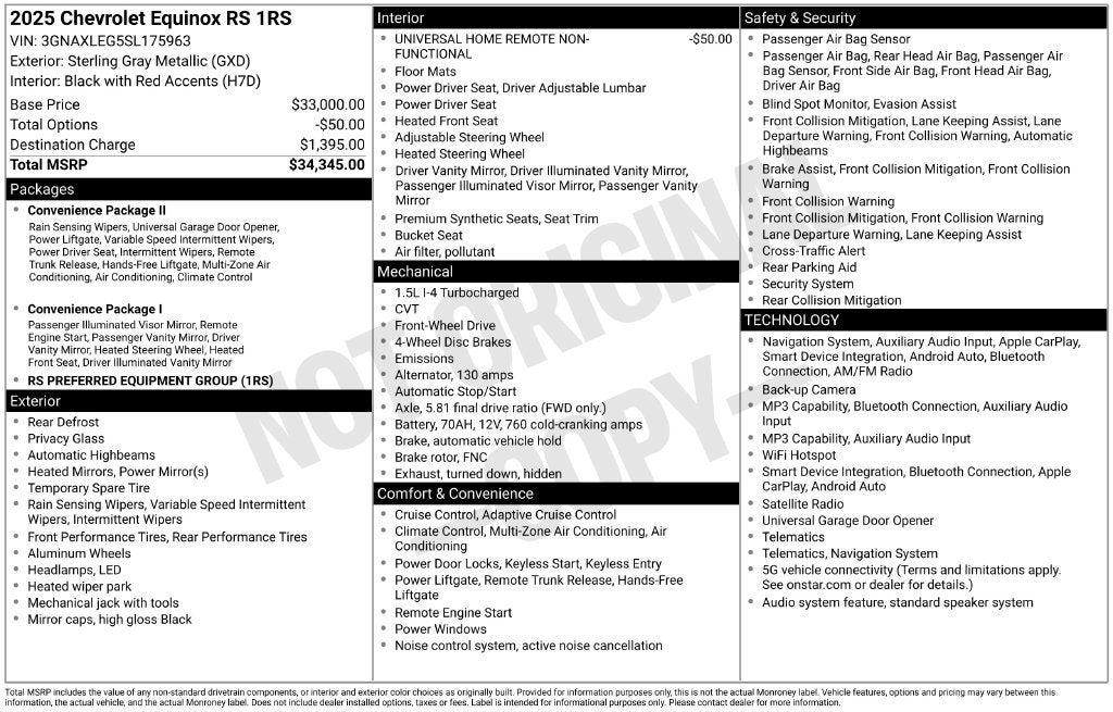 2025 Chevrolet Equinox RS