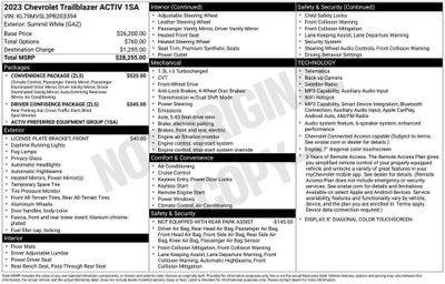 2023 Chevrolet Trailblazer ACTIV