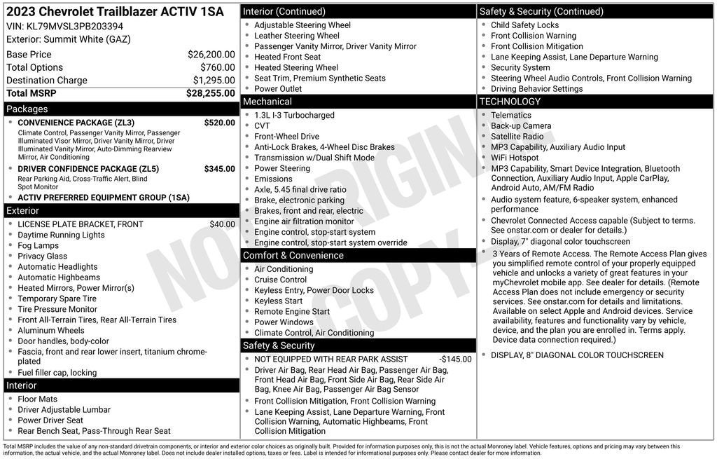2023 Chevrolet Trailblazer ACTIV