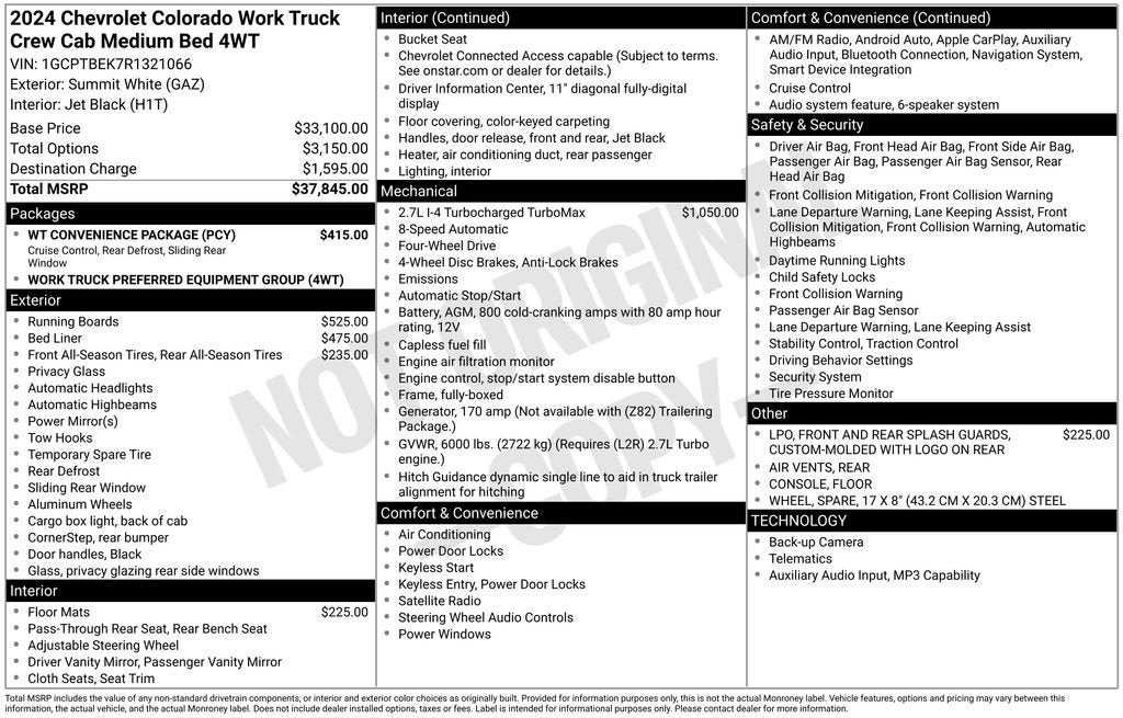 2024 Chevrolet Colorado WT