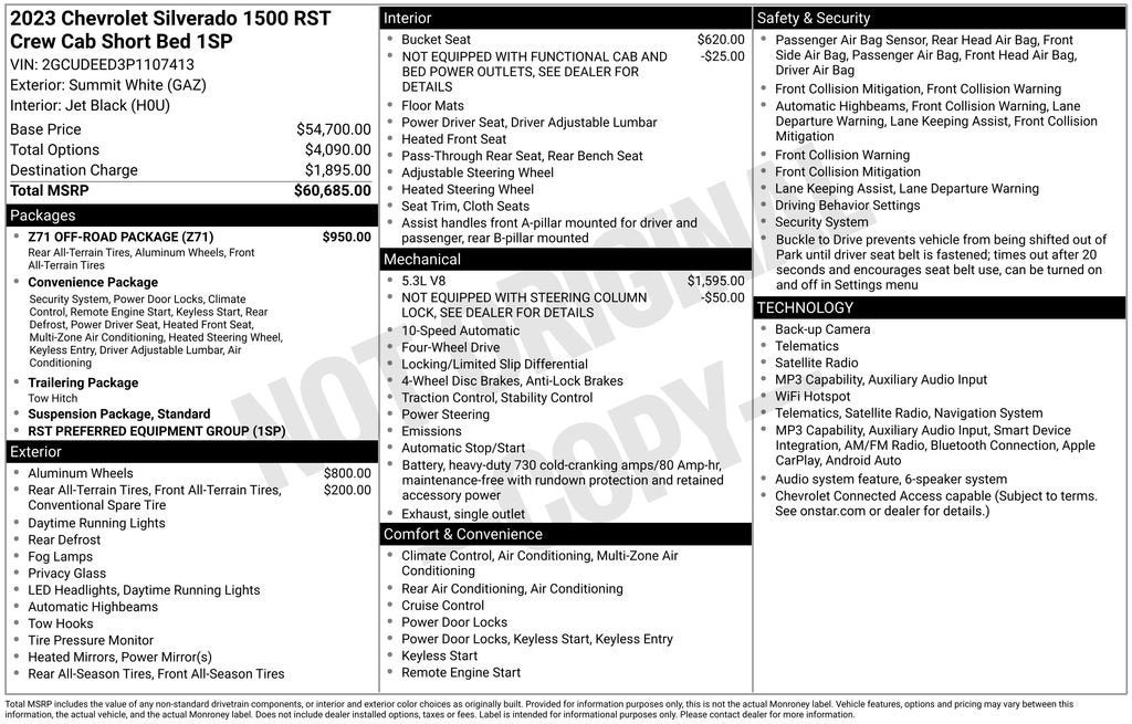 2023 Chevrolet Silverado 1500 RST