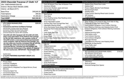 2023 Chevrolet Traverse LT Cloth