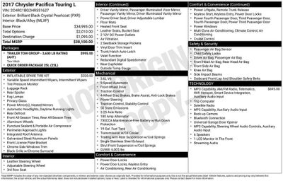 2017 Chrysler Pacifica Base