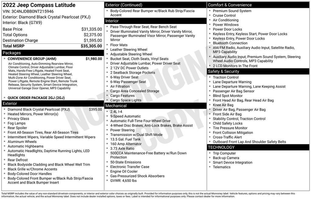 2022 Jeep Compass Latitude