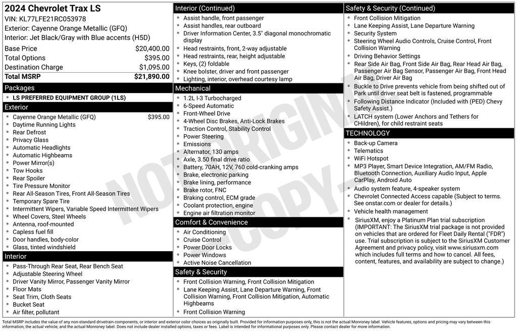 2024 Chevrolet Trax Base