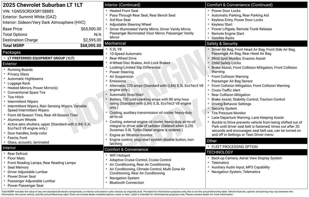 2025 Chevrolet Suburban LT