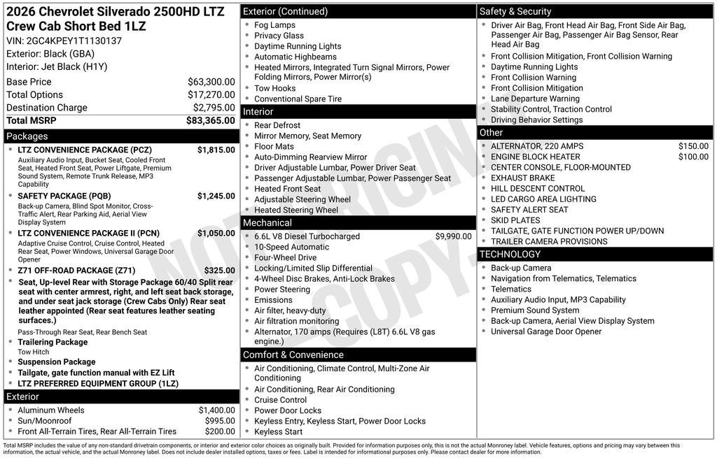 2026 Chevrolet Silverado 2500 HD Base