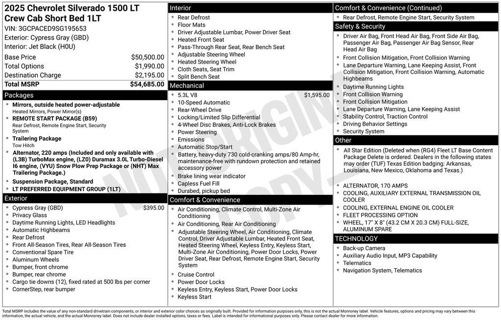 2025 Chevrolet Silverado 1500 LT