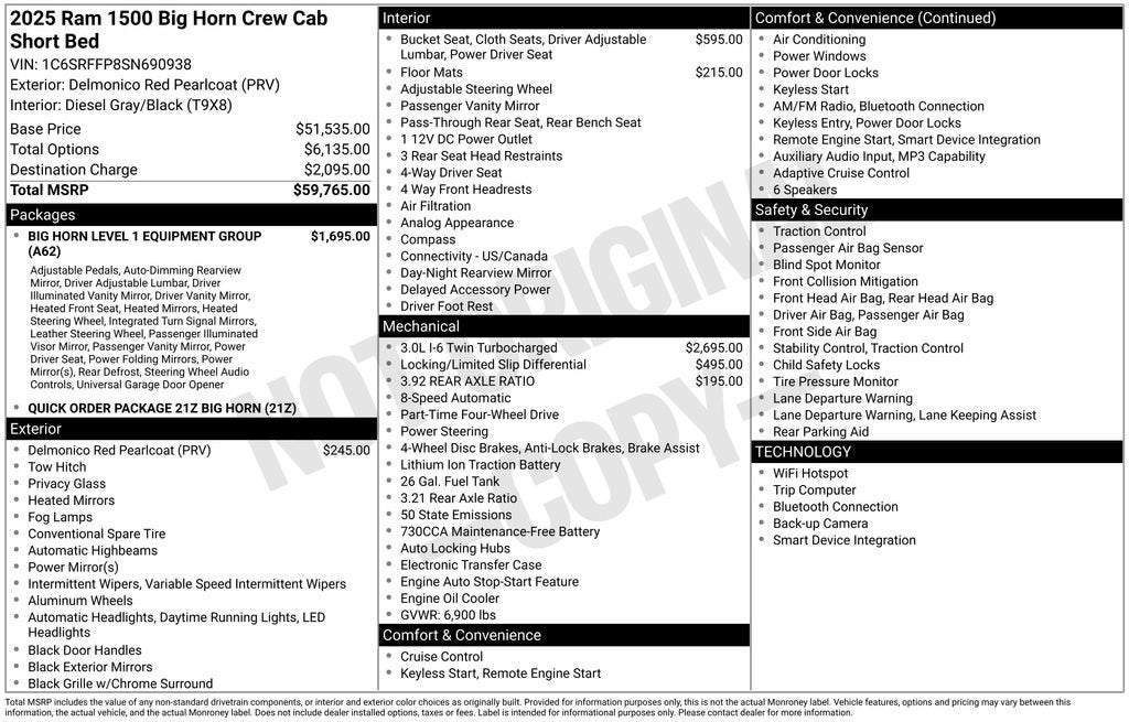 2025 RAM 1500 Big Horn