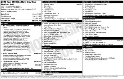 2025 RAM 1500 Big Horn