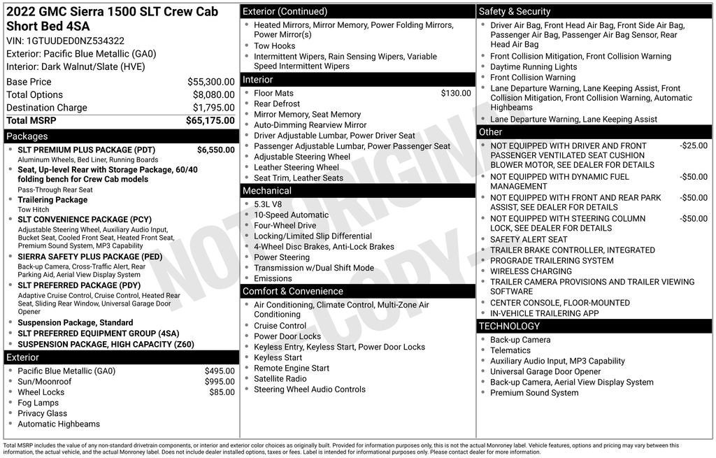 2022 GMC Sierra 1500 SLT