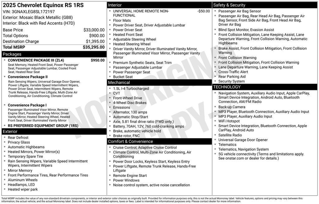 2025 Chevrolet Equinox RS