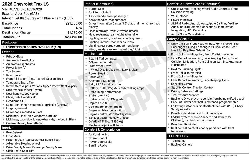 2026 Chevrolet Trax LS